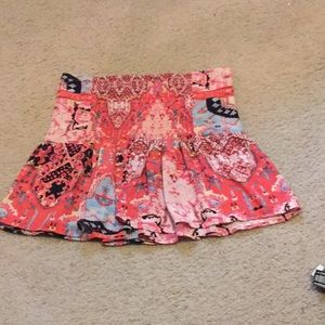 Miniskirt printed